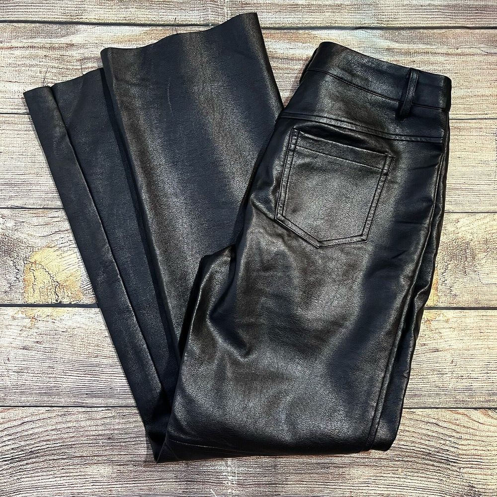Princesss‎ Polly Women's US 4 Faux Leather Black Pants